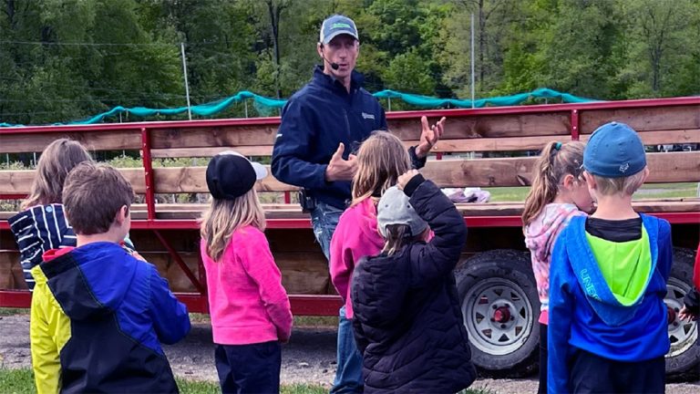 School tour groups visiting Kustermans Adventure Farm in 2011