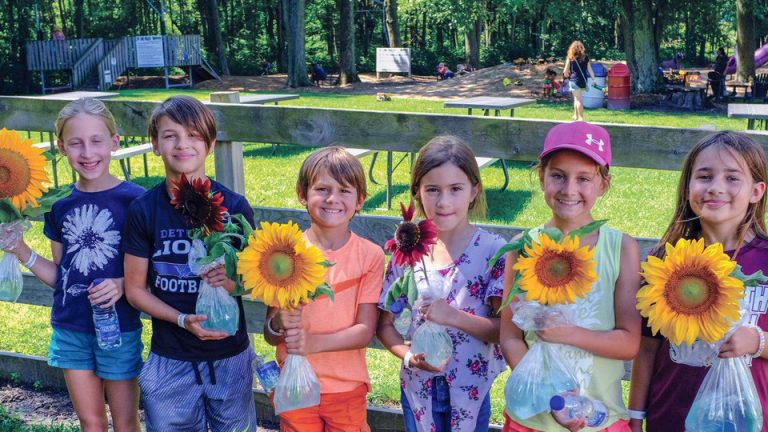 Visitors enjoying the Sunflower Festival at Kustermans Farm in 2018