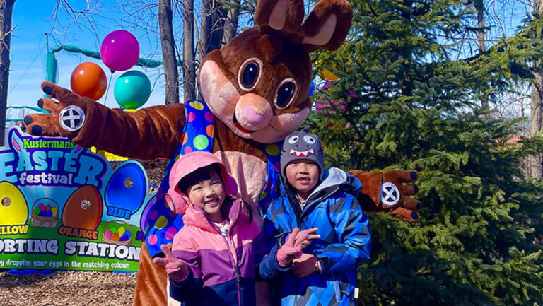 Seasonal events at Kustermans Farm including the Easter Festival