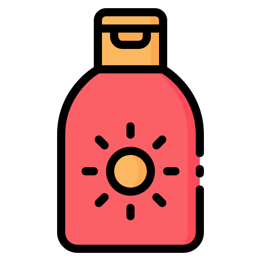 Sunscreen bottle as a required item for sun protection at Kustermans Summer Camp