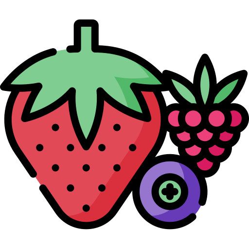 Strawberries, Blueberries, Raspberries