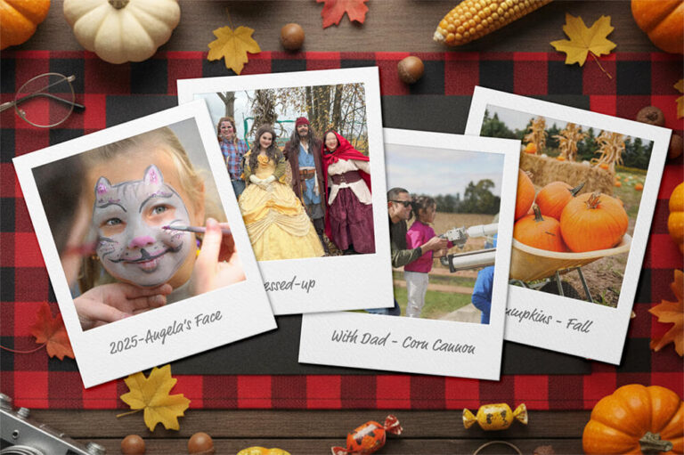 Families enjoying fall activities at Kustermans Family Farm in London Ontario