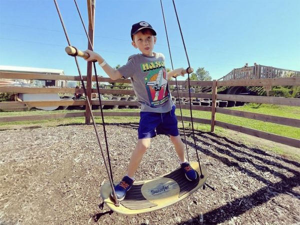 Air surfer ride attraction at Kustermans Adventure Farm