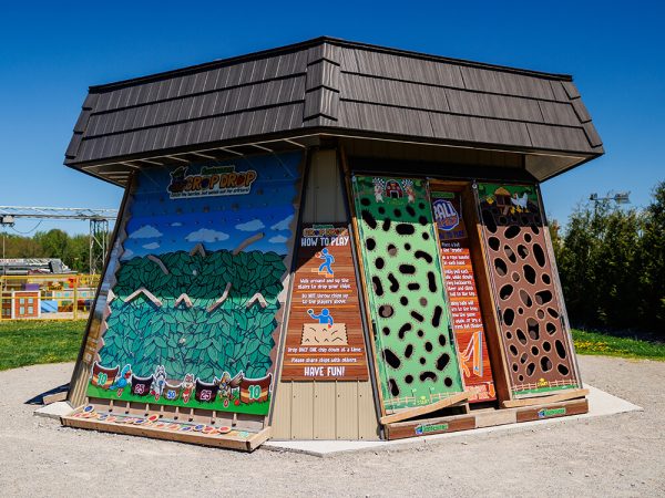 The Gamezebo with Crop Drop and Ball Climbers games at Kustermans Adventure Farm