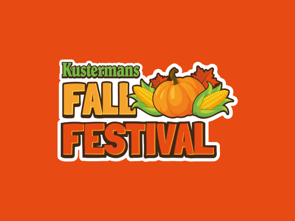 Fall Festival event banner showing autumn colours at Kustermans farm
