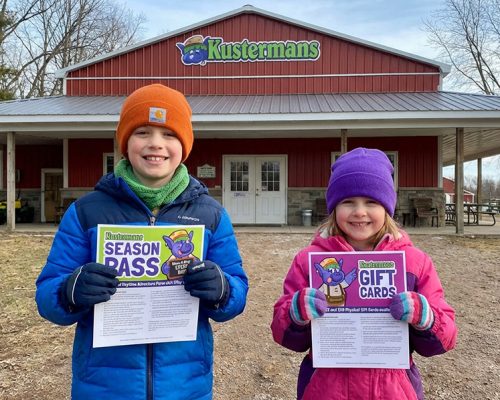 Kustermans Adventure Farm Gift Cards Kustermans Adventure Farm gift cards — perfect for any occasion