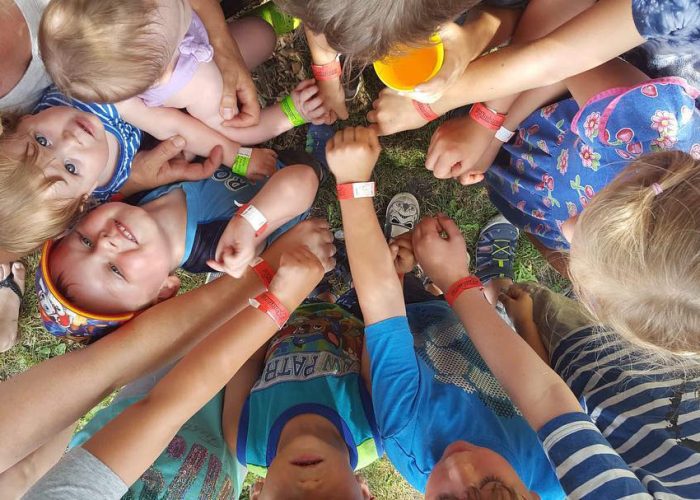 Children on a school tour at Kustermans Adventure Farm exploring the grounds