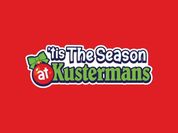 Tis the Season winter event banner at Kustermans farm